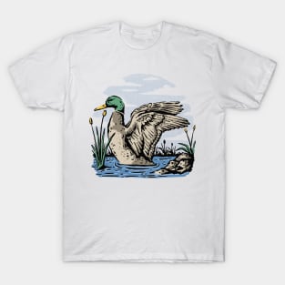 Swimming Duck T-Shirt